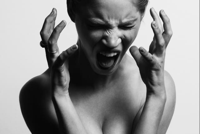 Picture of person suffering