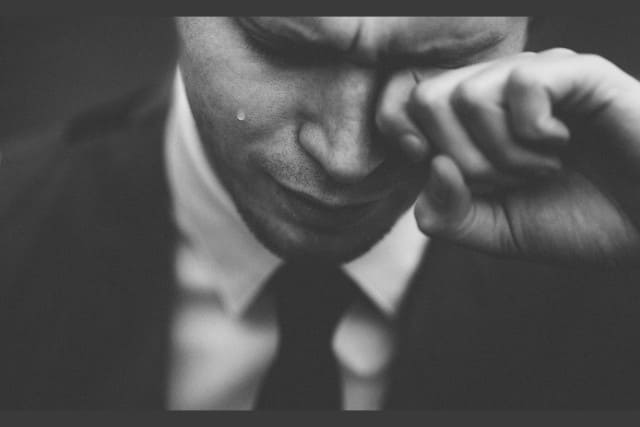 Picture of unhappy person